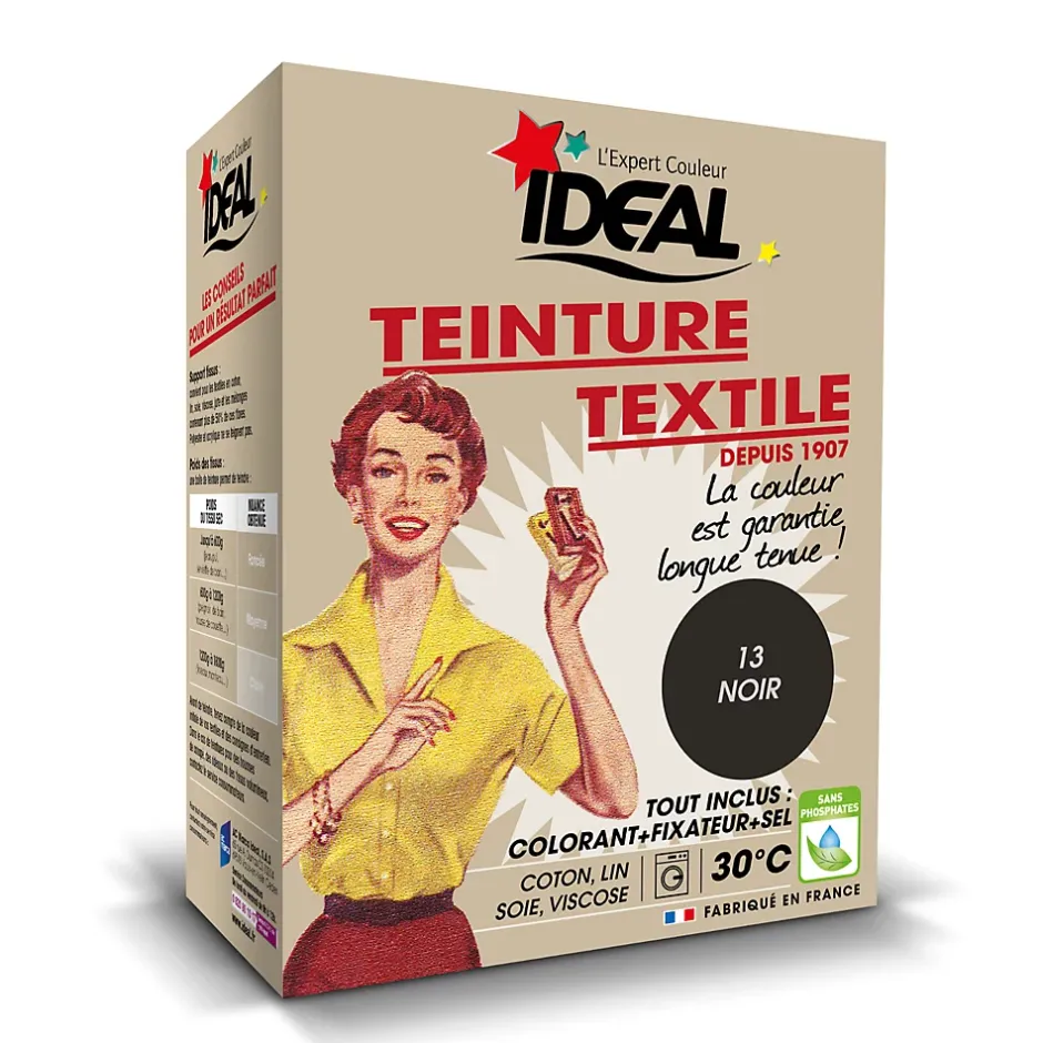 Ideal Teinture textile vintage noir Idéal 350g Clearance