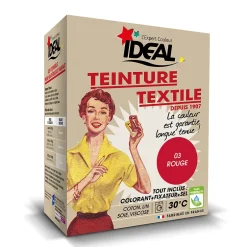 Ideal Teinture textile vintage rouge Idéal 350g Hot