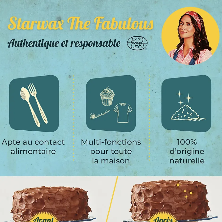 Starwax Fabulous The fabulous bicarbonate de soude alimentaire 1 kg Outlet