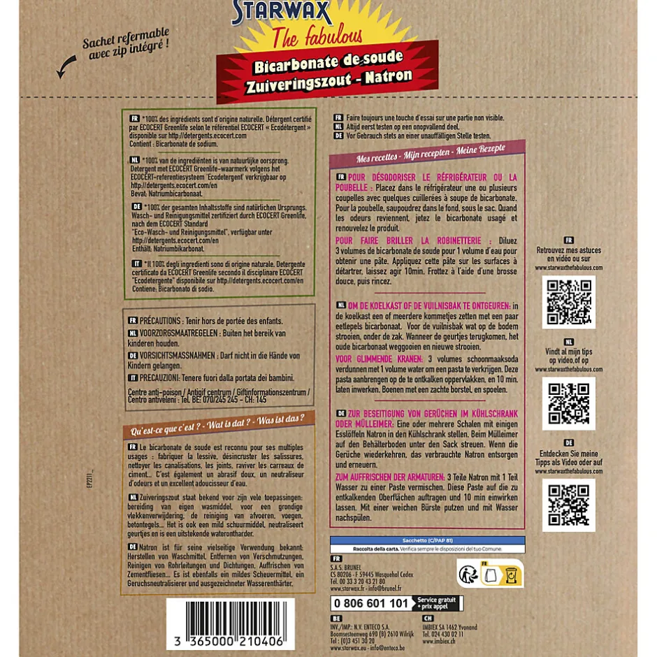 Starwax The Fabulous Bicarbonate de soude 1kg Outlet