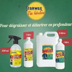 Starwax The fabulous Vinaigre 9,5° blanc 6L Outlet