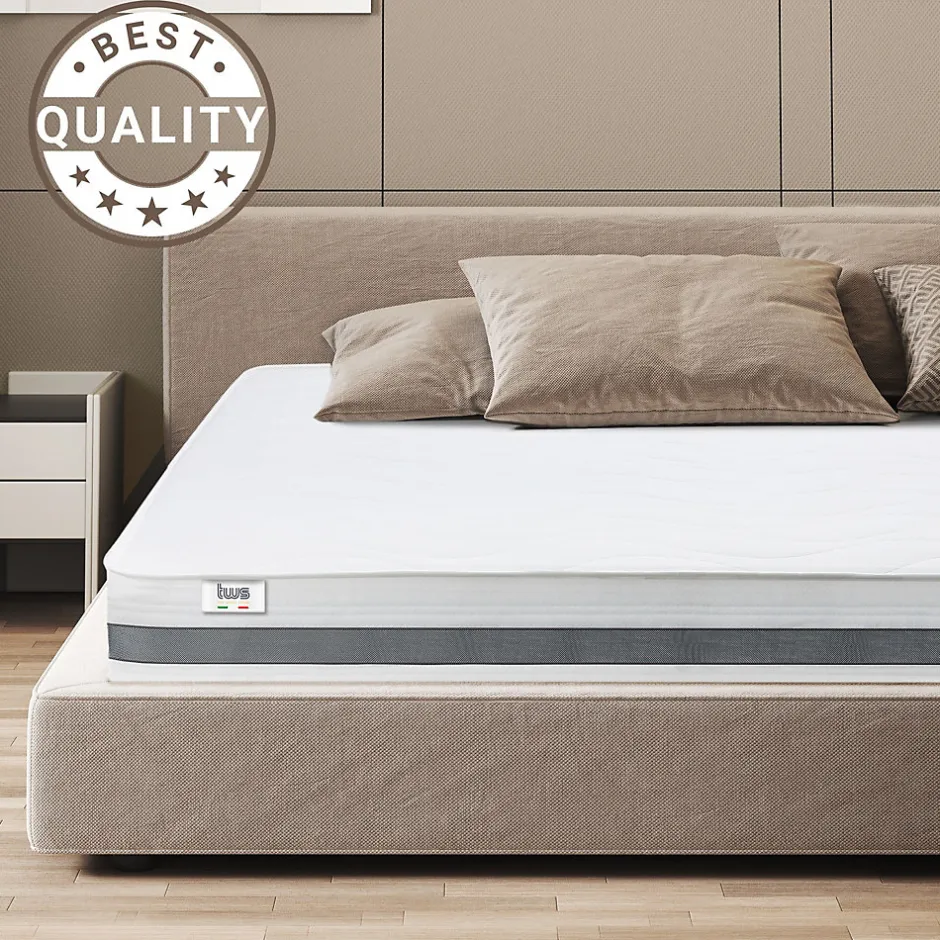 The White Stone Matelas à ressorts ensachés et mémoire 120x190 20 cm