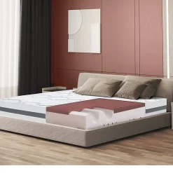 The White Stone Matelas en Mousse à Mémoire de Forme 100x190 cm Hauteur 27 cm