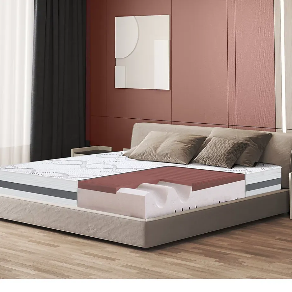 The White Stone Matelas en Mousse à Mémoire de Forme 140x190 cm Hauteur 27 cm Clearance