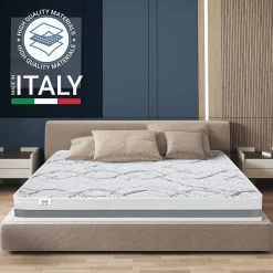 The White Stone Matelas en Mousse à Mémoire de Forme 100x200 cm Hauteur 22 cm