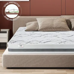 The White Stone Matelas en Mousse à Mémoire de Forme 120x205 cm Hauteur 27 cm