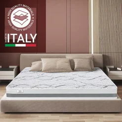 The White Stone Matelas en Mousse à Mémoire de Forme 120x205 cm Hauteur 27 cm
