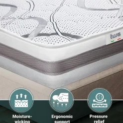 The White Stone Matelas Orthopédique 70x220 cm Fermeté Moyenne Online