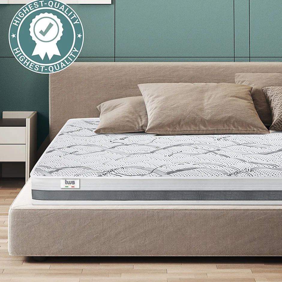 The White Stone Matelas Orthopédique 200x220 cm Fermeté Moyenne