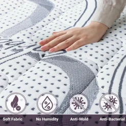 The White Stone Matelas Orthopédique 200x220 cm Fermeté Moyenne Best