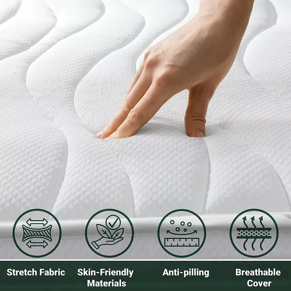 The White Stone Matelas 145x195 cm en Mousse Antibactérien Sale