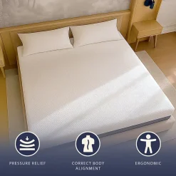 The White Stone Matelas 140x190 Memory Foam et Mousse Haut 22 cm Sale