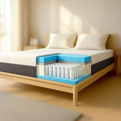 The White Stone Matelas 140x190 Memory Foam et Mousse Haut 22 cm Sale