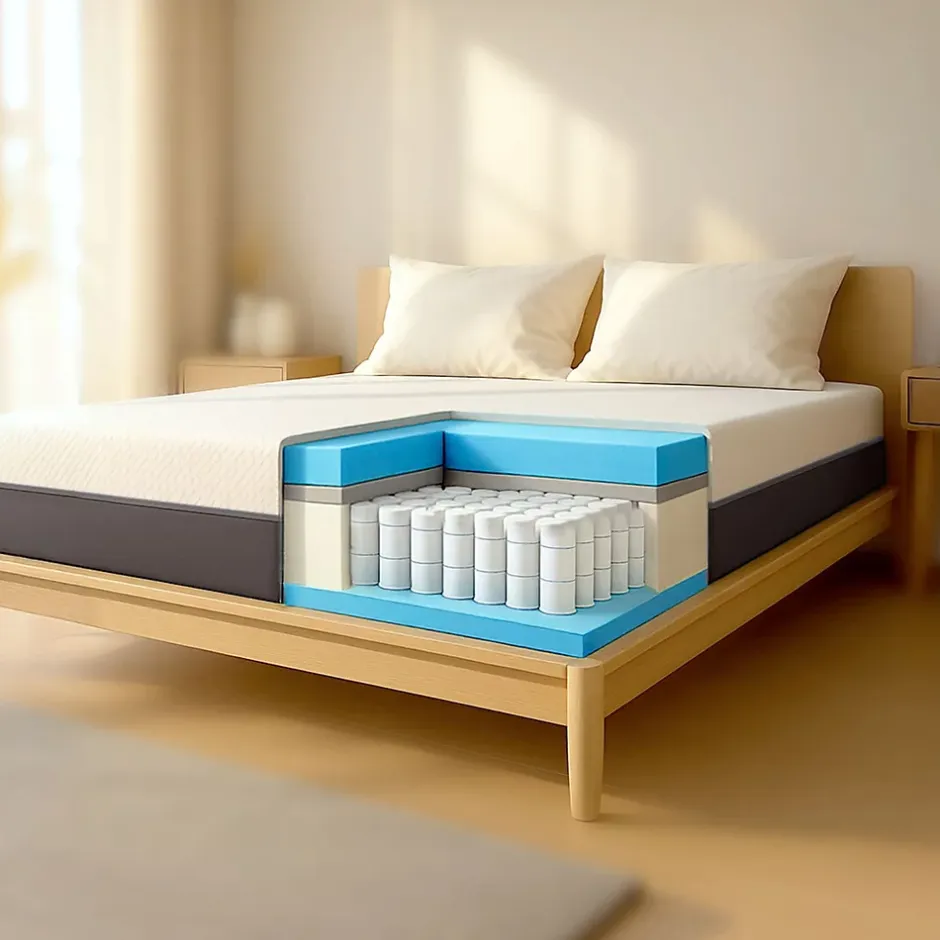 The White Stone Matelas 140x190 Memory Foam et Mousse Haut 22 cm Sale