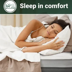 The White Stone Matelas 155x210 cm en Mousse Antibactérien Best