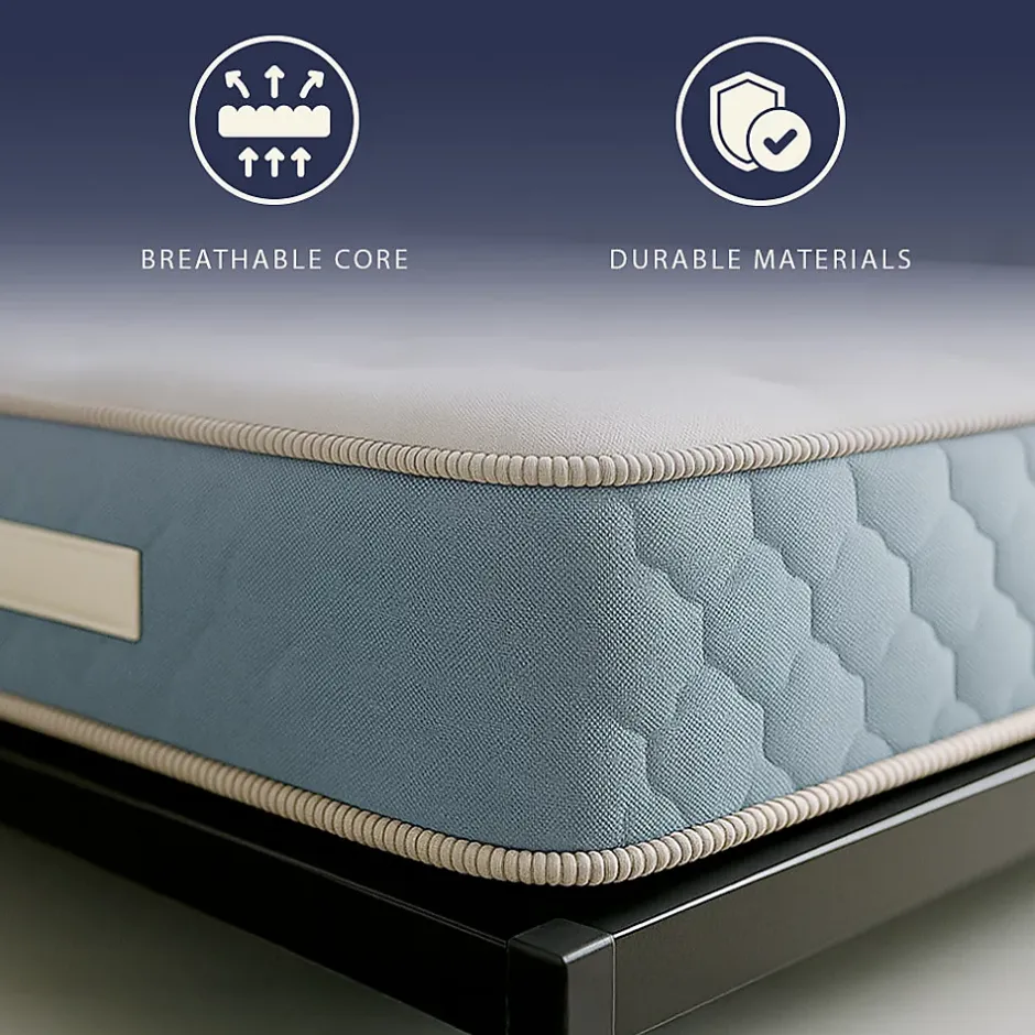 The White Stone Matelas 140x190 cm en Mousse Hypoallergénique et Memory Foam, Hauteur 22 cm Sale