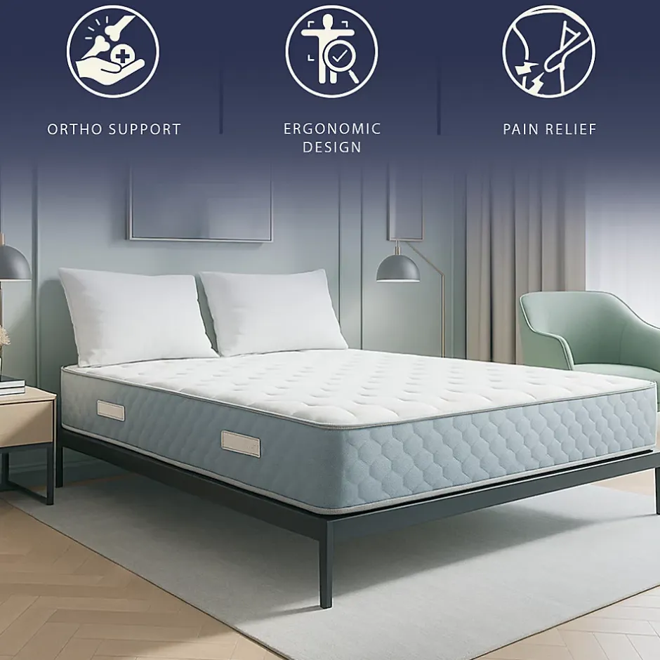 The White Stone Matelas 140x190 cm en Mousse Hypoallergénique et Memory Foam, Hauteur 22 cm Sale