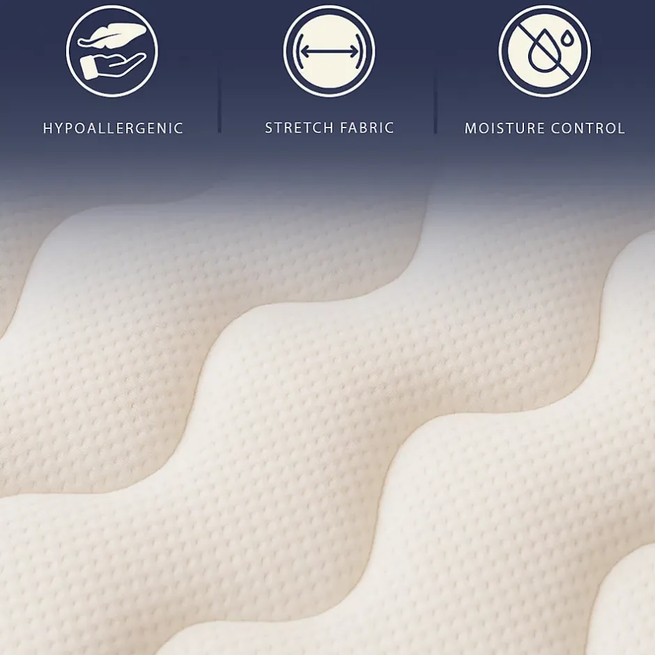 The White Stone Matelas 140x190 cm en Mousse Hypoallergénique et Memory Foam, Hauteur 22 cm Sale