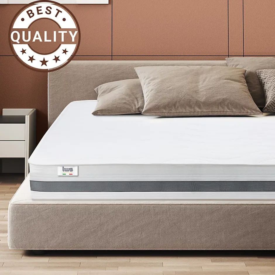 The White Stone Matelas 140x185 cm en Mousse Antibactérien Online