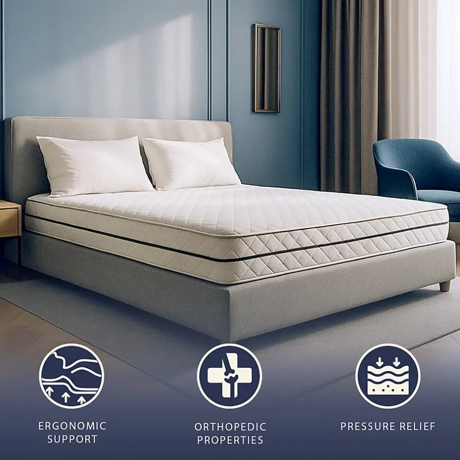 The White Stone Matelas 160x200 à Ressorts Ensachés et Mousse, 24 cm Outlet