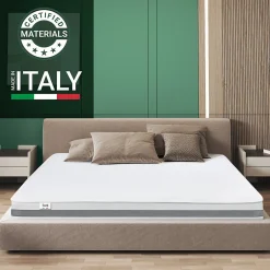 The White Stone Matelas 200x220 cm en Mousse Antibactérien