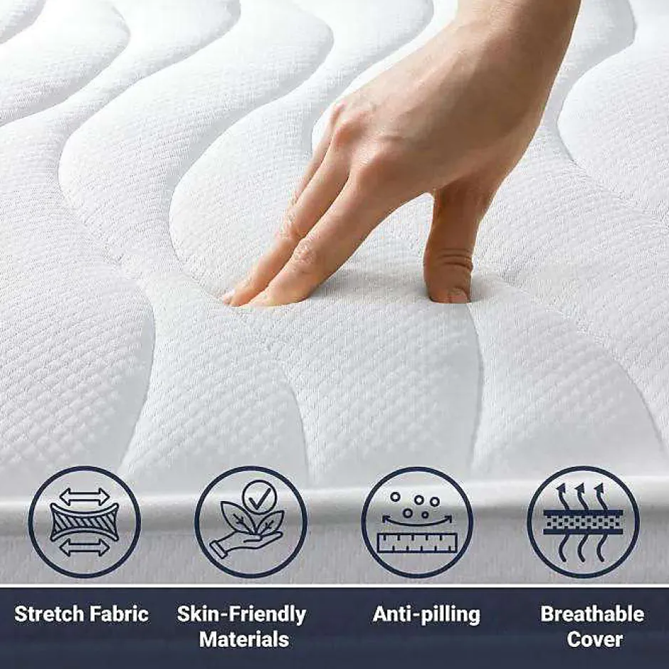 The White Stone Matelas 90x180 cm en Mousse Antibactérien Online