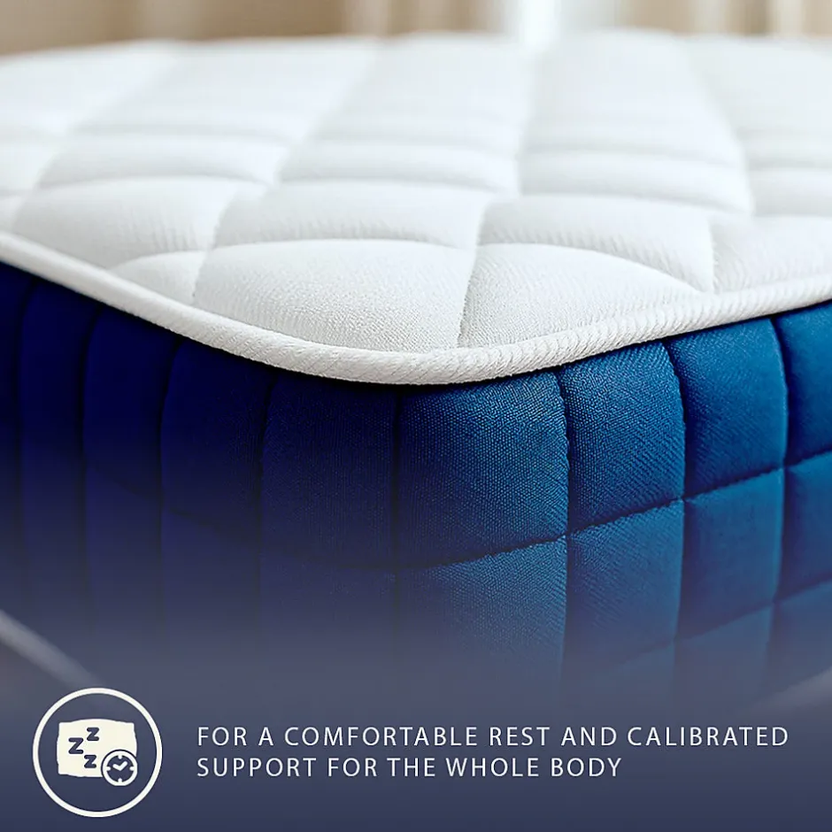 The White Stone Matelas 180x200cm, Hauteur 30 cm, avec Ressorts Ensachés et Memory Foam Clearance