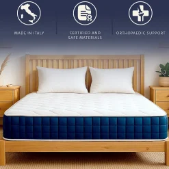 The White Stone Matelas 180x200cm, Hauteur 30 cm, avec Ressorts Ensachés et Memory Foam Clearance