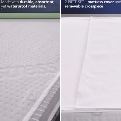 The White Stone Protège-matelas 170x190 Imperméable avec Alèse Amovible Clearance