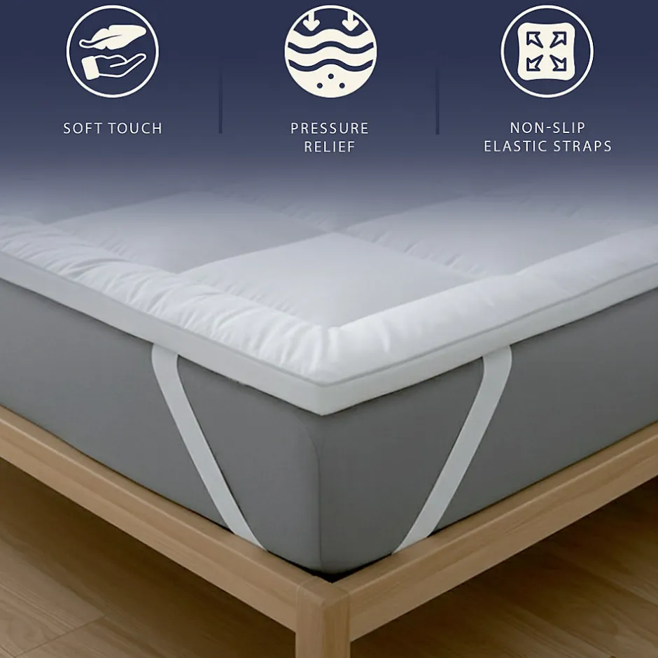 The White Stone Surmatelas 140x200 cm en ouate de 800 g