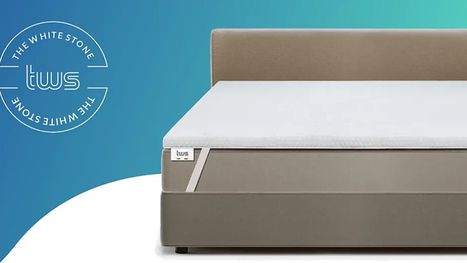 The White Stone Surmatelas en mousse à mémoire de forme 85 x 200 cm Online