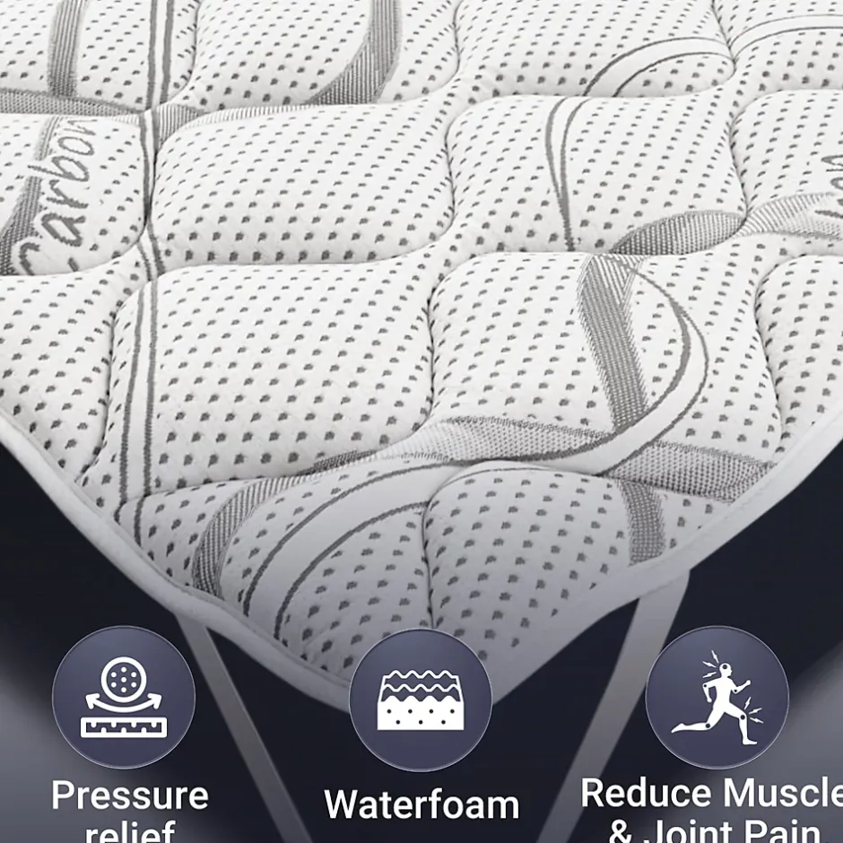 The White Stone Surmatelas 120x190 respirant hauteur 5 cm New