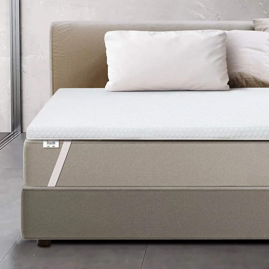 The White Stone Surmatelas en mousse à mémoire de forme 95 x 200 cm Outlet