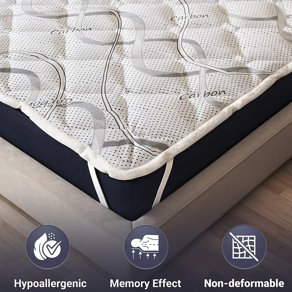 The White Stone Surmatelas 80x200 respirant hauteur 5 cm