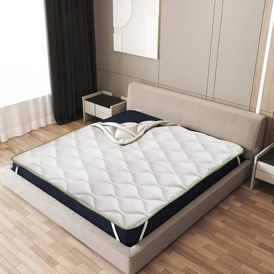 The White Stone Surmatelas Rafraîchissant avec Élastiques 80x195
