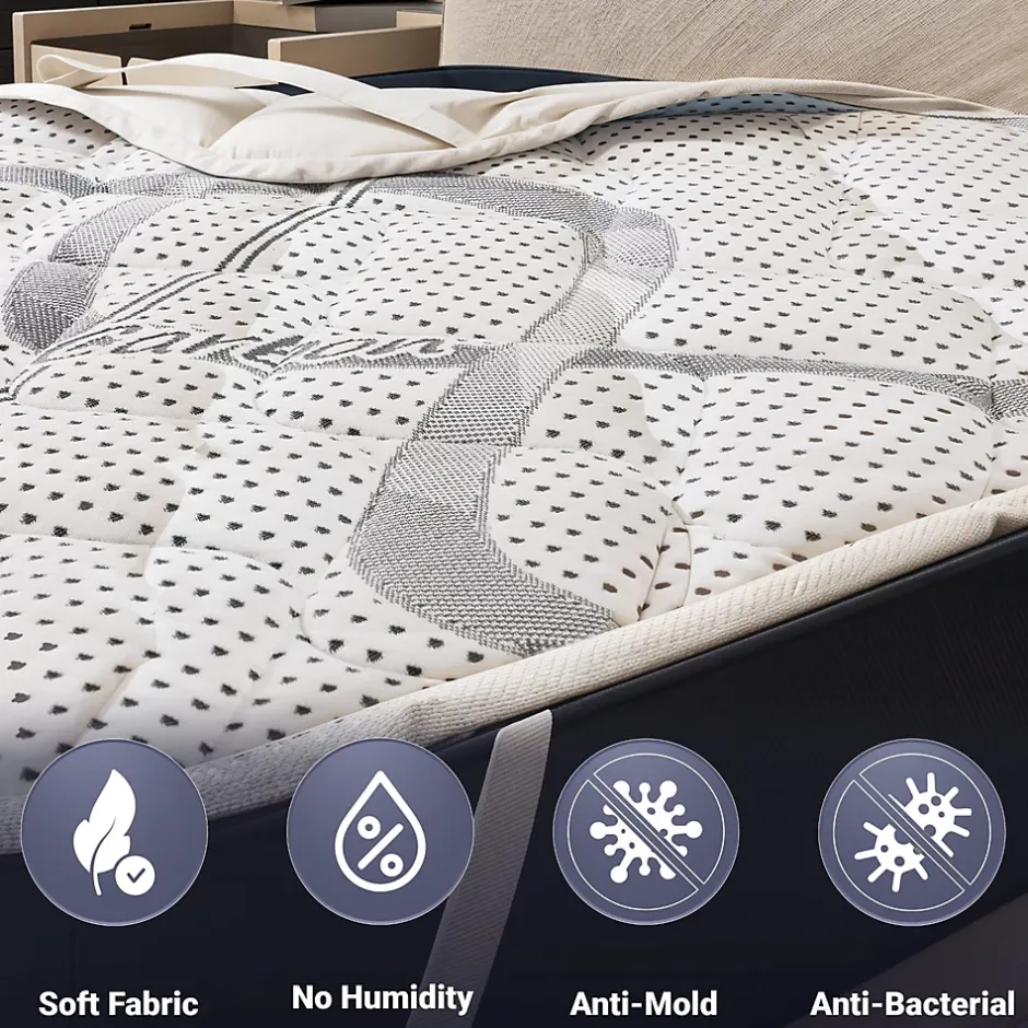 The White Stone Surmatelas 200x200 respirant hauteur 5 cm