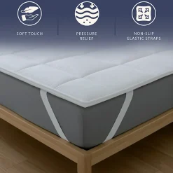 The White Stone Surmatelas 180x200 cm en ouate de 500 g New