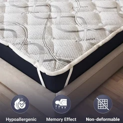 The White Stone Surmatelas 80x190 respirant hauteur 5 cm Discount