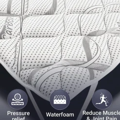 The White Stone Surmatelas 80x190 respirant hauteur 5 cm Discount