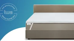 The White Stone Surmatelas en mousse à mémoire de forme 180 x 210 cm