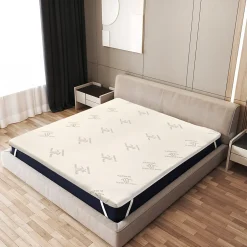The White Stone Surmatelas 80x200 cm en Latex Naturel, Déhoussable 5 cm
