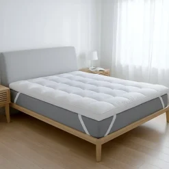 The White Stone Surmatelas 80x190 cm avec rembourrage en ouate de 1000 g/m² Hot