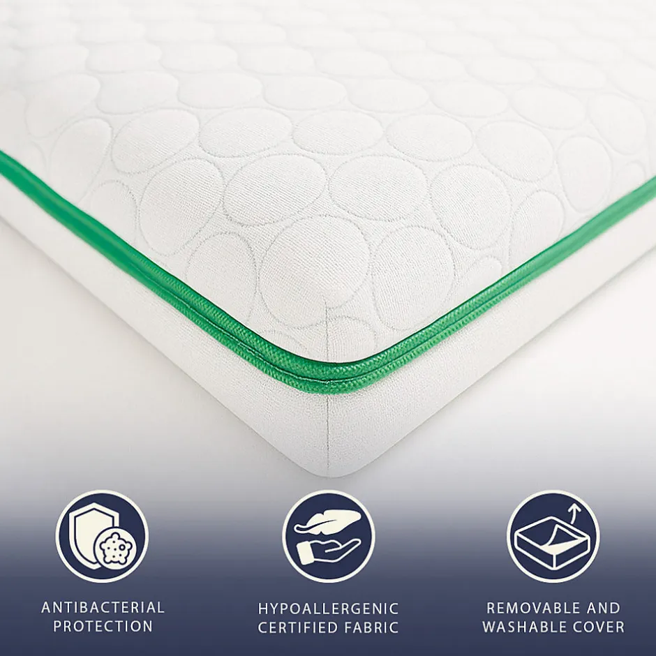 The White Stone Surmatelas 80x190 en Memory Foam Breeze à 9 Zones