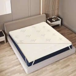 The White Stone Surmatelas 80x190 cm en Latex Naturel, Déhoussable 5 cm Best