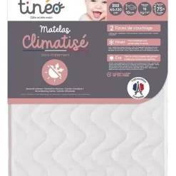 Tineo Matelas bebe Climatise 60x120 cm Clearance