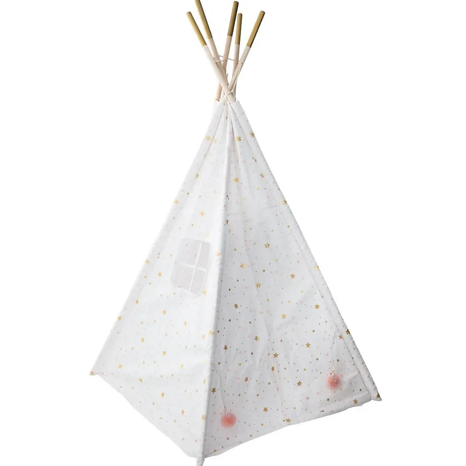 Atmosphera Créateur D'Intérieur Tipi enfant blanc & doré - Atmosphera