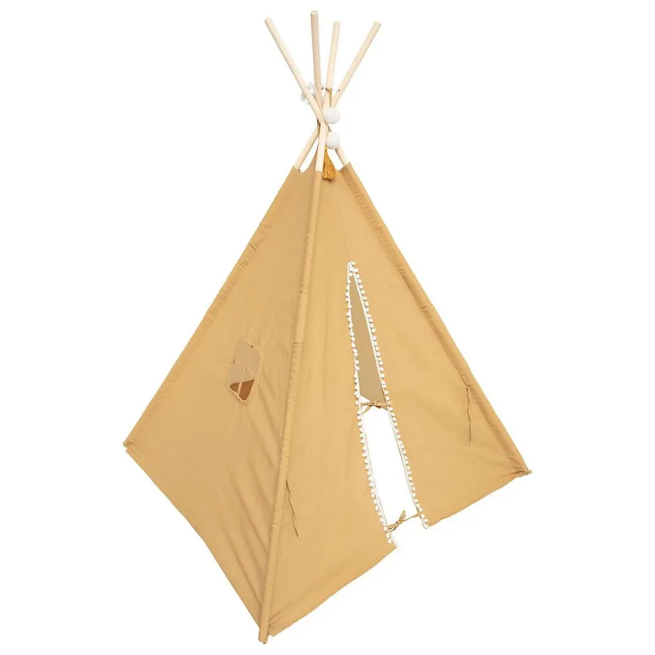Atmosphera Créateur D'Intérieur Tipi enfant Wapi - coton et peuplier - jaune ocre - Atmosphera Best