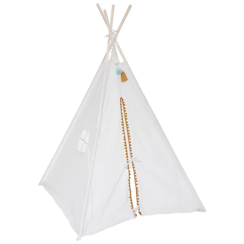 Enfant Atmosphera Créateur D'Intérieur Tipi enfant Wapi - écru - peuplier H160 cm - Atmosphera
