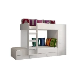 Abiks Meble TOLEDO 2 Lit superposé 203,3/106,6/125 (blanc) Sale