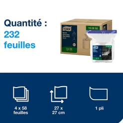 Tork Lingettes humides pour Nettoyage des mains blanc W14, 4 x 58 lingettes, 190692 Online